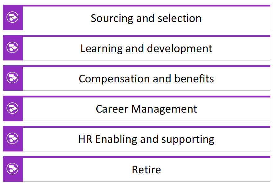  Fig 3. New Hire-to-retire (H2R) scenario clusters 