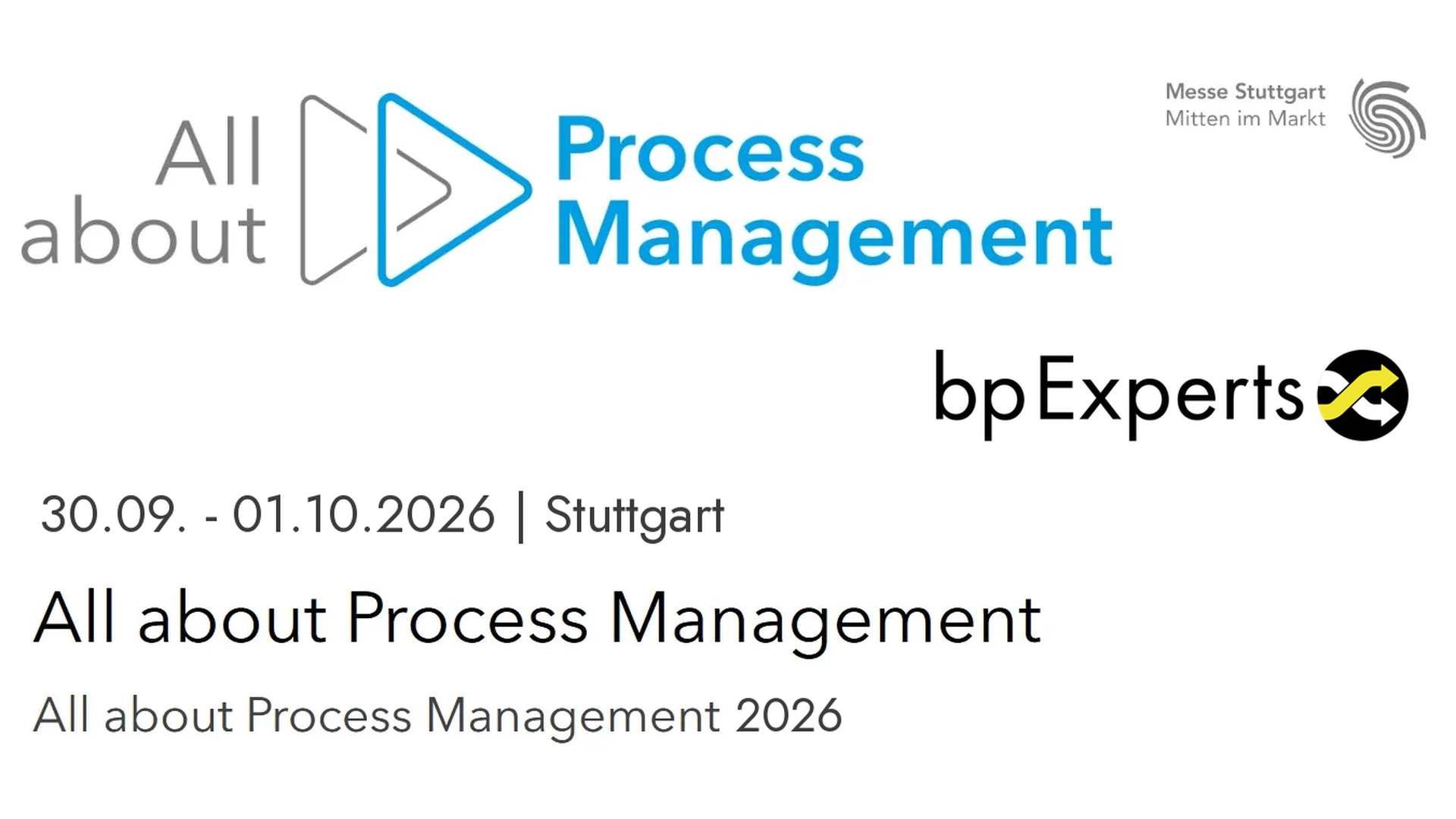 bpExperts at All about Process Management 2026, Stuttgart